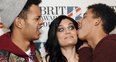 Jessie J and Rizzle Kicks backstage at the 2012 BR