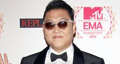 PSY arriving for the 2012 MTV Europe Music Awards 