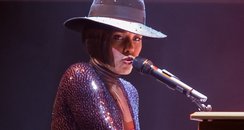 Artist Alicia Keys performs in concert