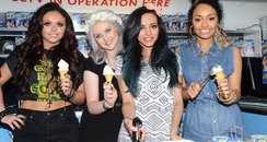 Little Mix selling ice creams