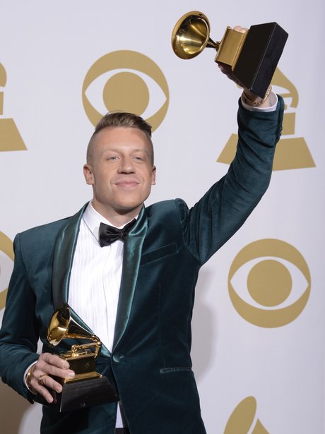 Ryan Lewis and Macklemore at the Grammy Awards 201