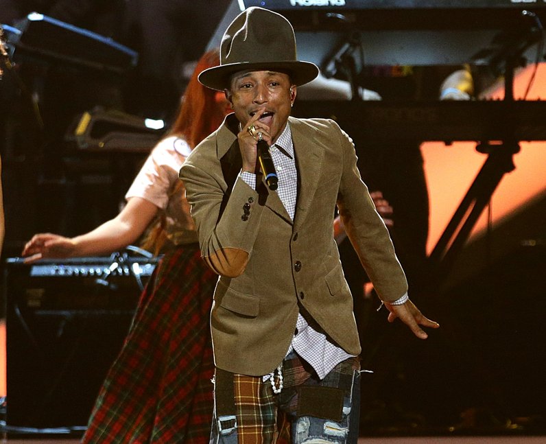 Pharrell Williams Brings Back The Hat For His BRITs Performance. - BRIT ...