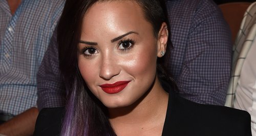 Demi Lovato attends the UFC 175 event in Las Vega