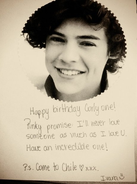 From @IvaanaOrtega - One Direction's Harry Styles' 19th Birthday Card ...